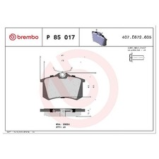 Satz Bremsbeläge Bremsklötze hinten für VW Corrado 53I Golf 2 19E 3 24249758