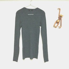 Gucci Knit Ladies LONG SLEEVE SWEATER Color GRAY Size EXTRA SMALL AUTHENTIC