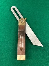 Vintage Rosewood Sliding T-Bevel Square 8" Inch