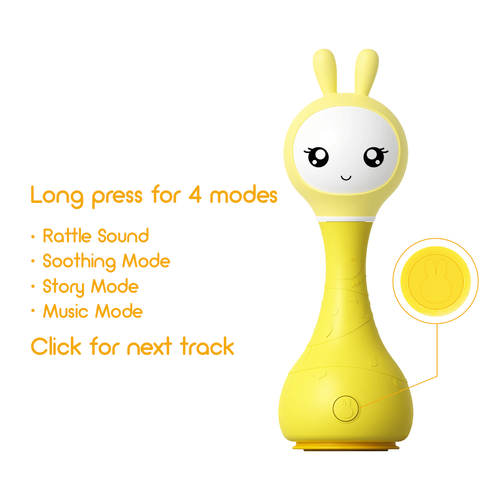 Alilo Smart Bunny Shake & Tell Baby Rattle Educational Interactive Toy, Eng/Rus - Picture 19 of 36