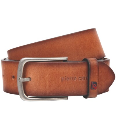 Pierre Cardin Gürtel Herren Vollledergürtel aus Vollrindleder, 40 mm breit , kür