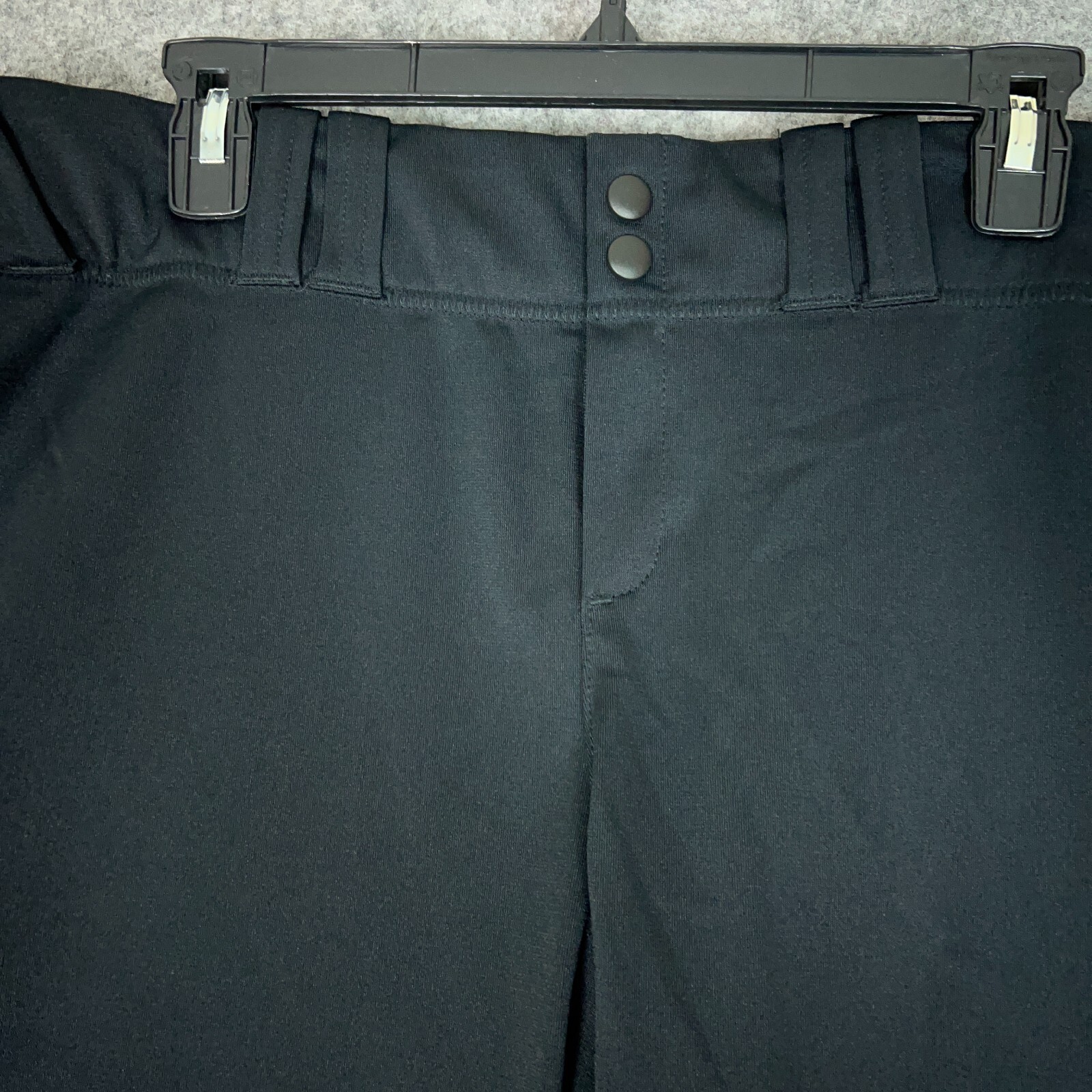 Under Armour Mens Football Pants 2XL XXL Black White Snap Button 3/4