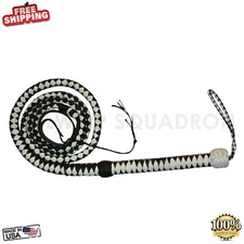 Indiana Jones Cow Hide Leather 06 Feet Long 04 Plait Bull Whip White Bullwhip