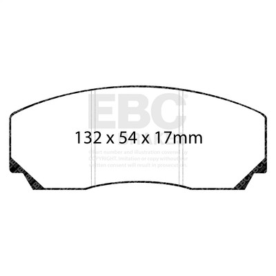EBC Brakes Racing RP-X Track And Race Brake Pads - DP8006RPX