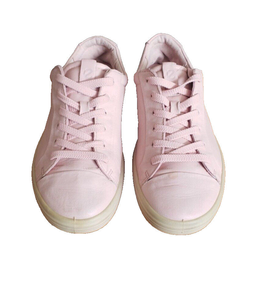 Ecco Soft 7 Women's Light Pink Lace Up Low Top Athletic Sneaker Size 6.5  EUR 37 image 4