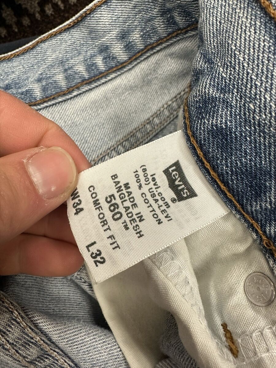 Vintage Levis 560 Jeans Mens 34x32 90s Comfort Fit Tapered Vintage Levis 560 Jeans Mens 34x32 90s Comfort Fit Tapered