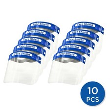 Superior Protection Face Shield Mask: Reusable, Washable, And Sturdy (10 PCS)