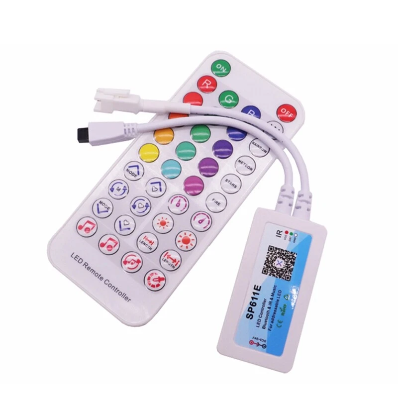 RGB Music Bluetooth Controller SP611E for WS2812B SK6812 WS2811 Addressable h