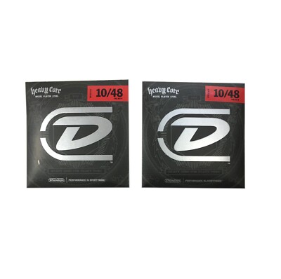 Jim Dunlop Guitar Strings 2 Sets Electric Heavy Core E-Flat 10-48 Heavy