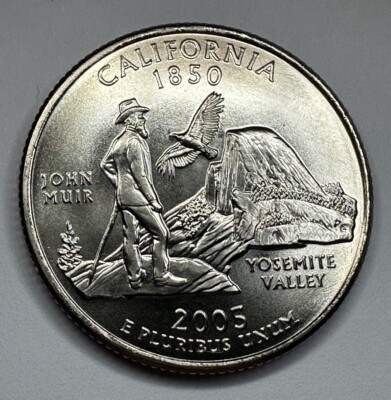 2005-P California State Quarter 25cent Coin from US Mint Satin Set