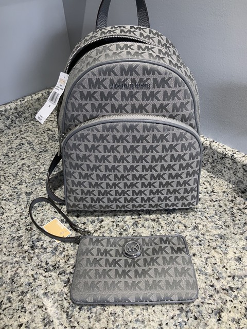 michael kors gray backpack