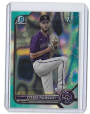CARSON PALMQUIST 1st 2022 Bowman Chrome Draft AQUA WAVE REFRACTOR /199 Rookie RC