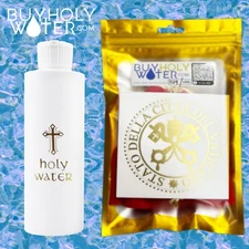 The Most Rare Holy Water BLESSED BY POPE FRANCIS 250ml Authentic Hand Made