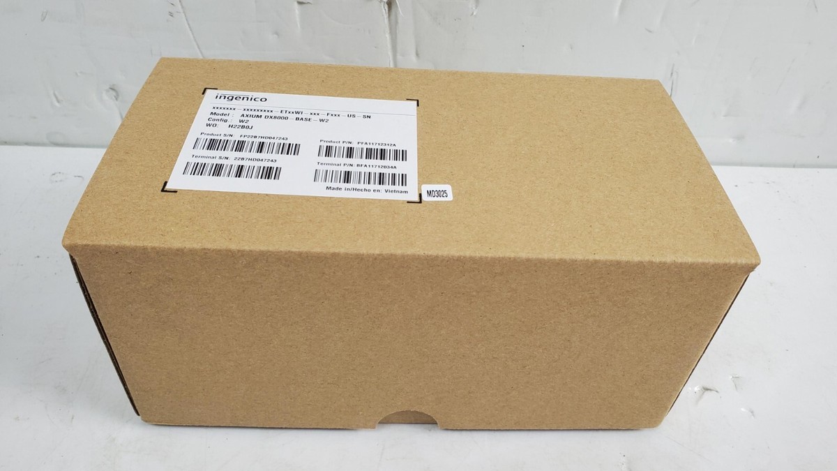 INGENICO AXIUM DX8000-BASE-W2 with Power Supply. P/N# PFA11712312A