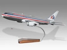 Boeing 767-200ER American Airlines Desk Wood Airplane Model Small Scale 1/150