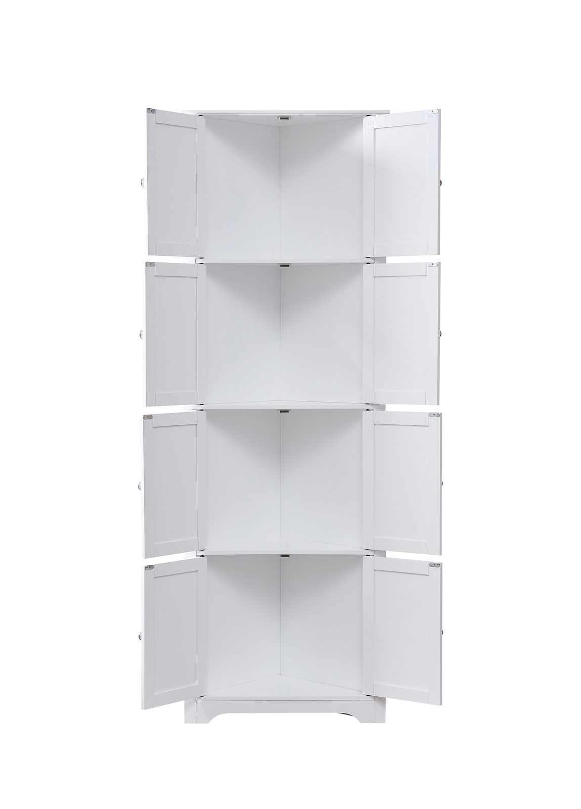 Kings Brand Furniture Corner Kitchen Pantry Storage White