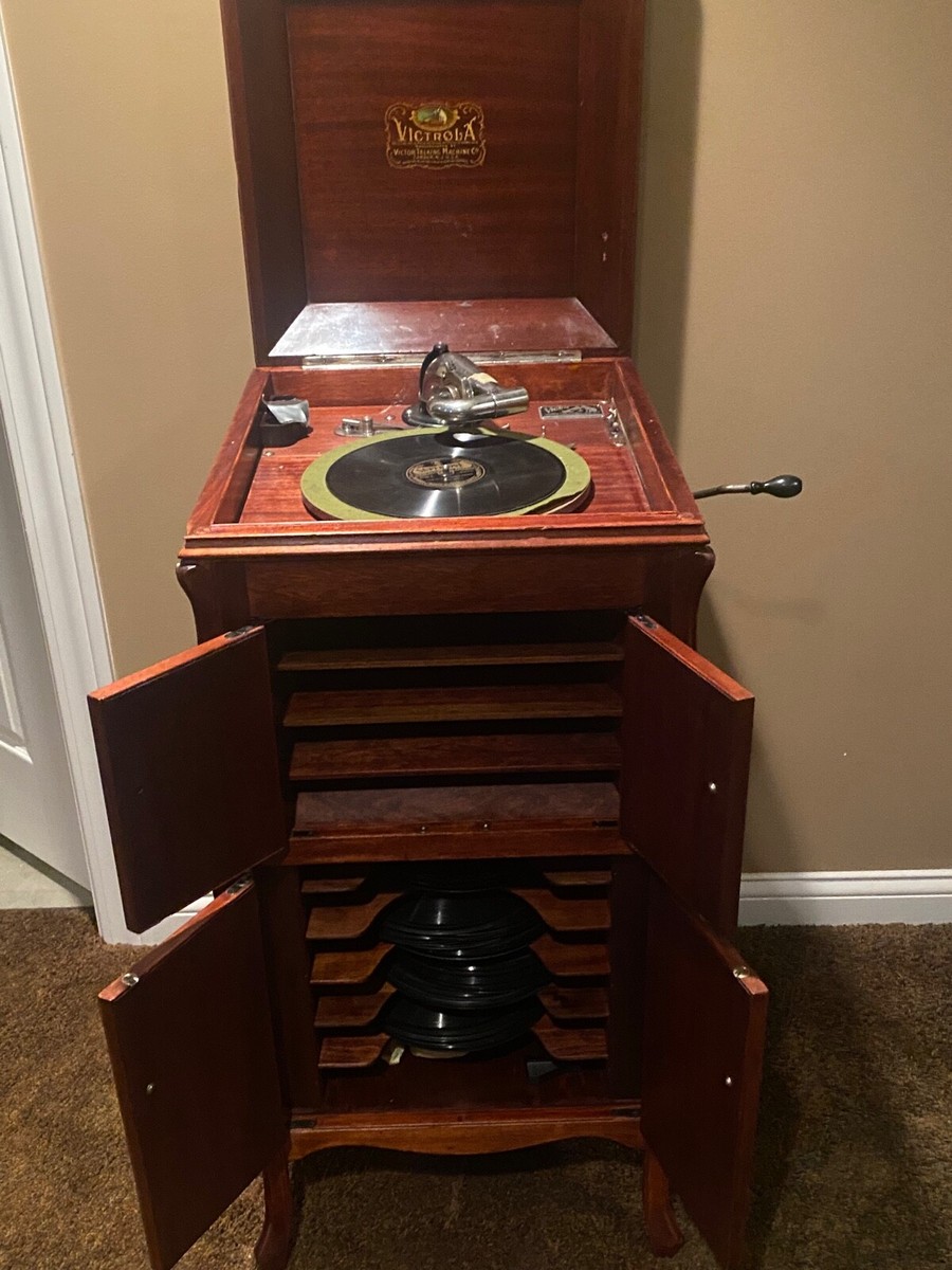 1923 VV-80 Victor Victrola Phonograph Cabinet Record Player | eBay