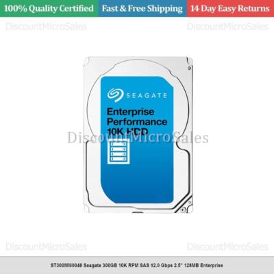 ST300MM0048 Seagate 300GB 10K RPM SAS 12.0 Gbps 2.5