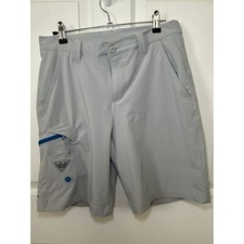 Columbia Shorts Mens 30 Beige PFG Terminal Tackle Fishing Outdoor Bottle Opener