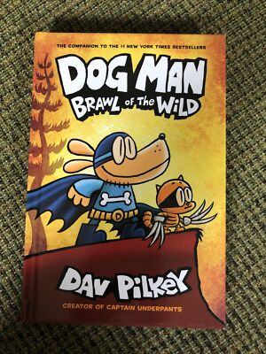 Dog Man Brawl of the Wild Dav Pilkey Book6 Humorous Graphic Novel Hardcover