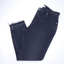 Abercrombie  Fitch Womens 32/14 The Skinny High Rise Distressed Jeans Raw Hem