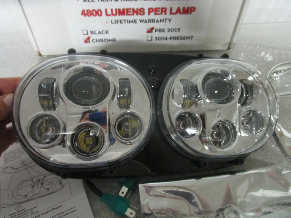 04-13 Harley Davidson Road Glide Wixtech SuperSpots LED Headlight - Image 2 of 4