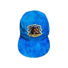 Vintage Camel Hat Cap Joe Smooth Character Adjustable Snapback Beach Blue
