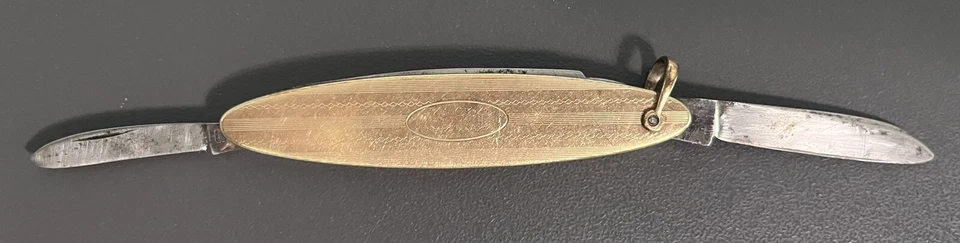 Vintage 12K Yellow Gold Pocket Knife Antique. 1920's - Image 3 of 4