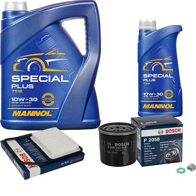 BOSCH Inspektionspaket 6 L MANNOL Special Plus 10W-30 für Daihatsu Terios J2_