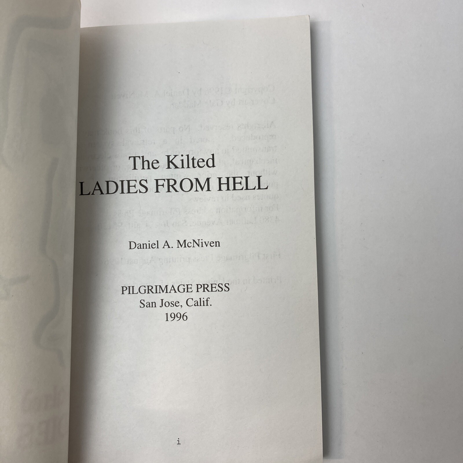 The Kilted Ladies from Hell WWI Feuding Clans Daniel A McNiven Paperback 1996
