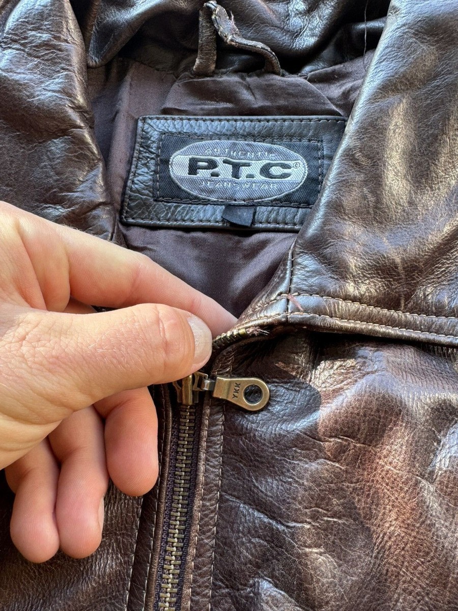 Vintage Genuine Real Leather Jacket High Quality Rock Punk Vintage Genuine Real Leather Jacket High Quality Rock Punk