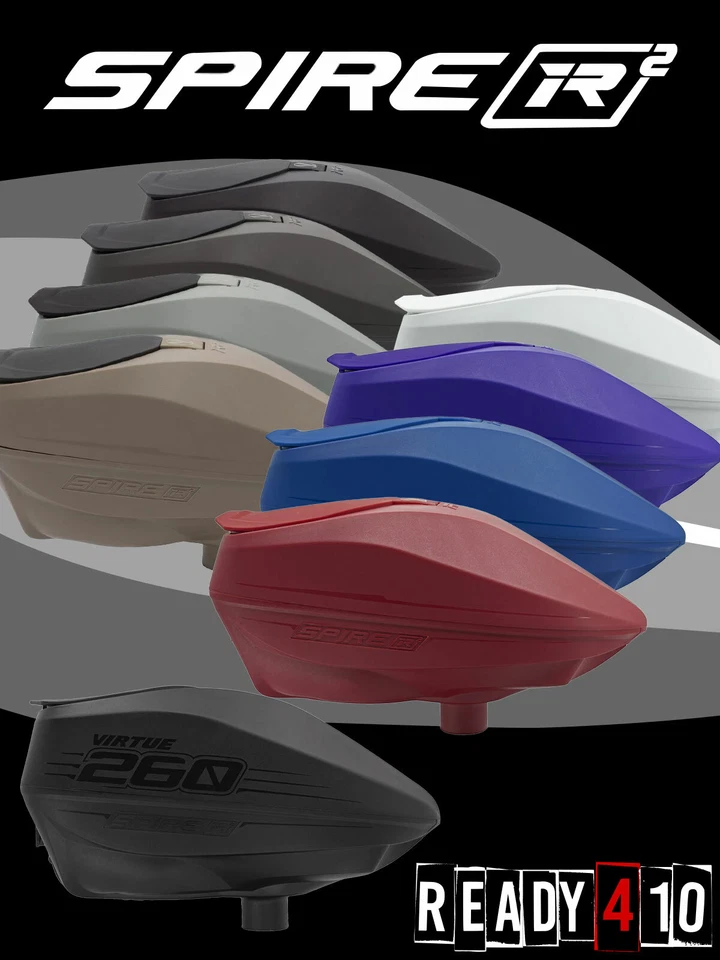 Virtue Spire IR² Loader IR2 Paintball Hopper Angebot inklusive Spring Ramp