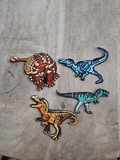 Embroidery Dinosaur Patches Sew On Iron On - Lot Of 4