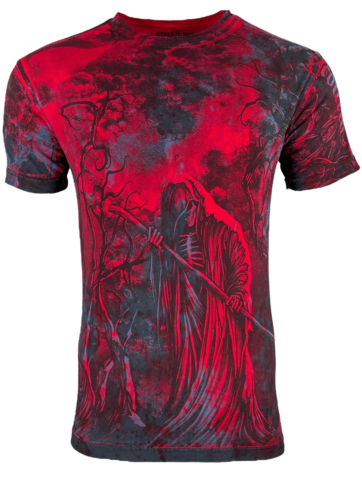 Мужская футболка Xtreme Couture By Affliction с татуировкой печального байкера белого цвета