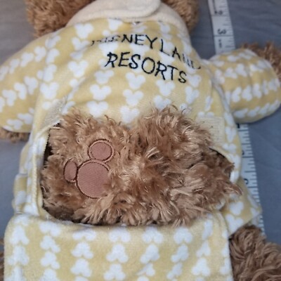 My First Disney Bear Rare Pre Duffy Plush w/ pjs and bib hidden