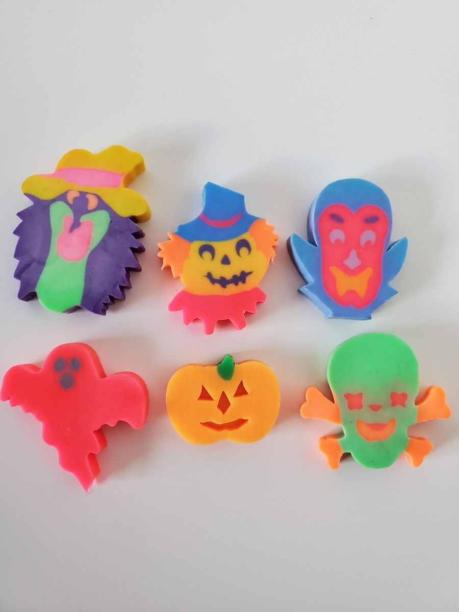 Lisa Frank Vintage 90s Halloween Erasers and Mini Magnets Party