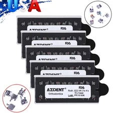 5 X Dental Orthodontic Monoblock MIM Bracket Braces Mini Roth 022 Hooks 3-4-5