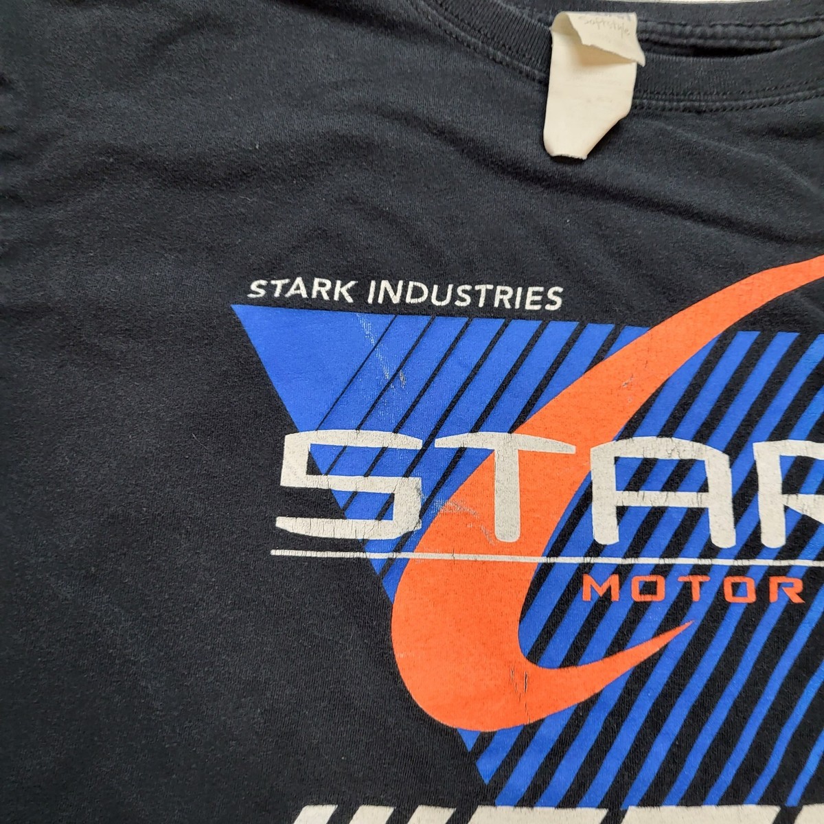 T-shirt Collector Marvel Stark Motor Racing - Édition Limitée Vintage - Noir - Taille XL