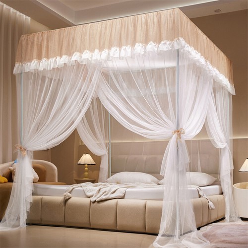 2024 summer mosquito net with stainless steel tubes netting for bed dust proof - Picture 70 of 72