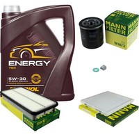 Mann Inspektionspaket 5 L Mannol Energy 5W-30 FüR Toyota RAV 4 I 2.0 4WD