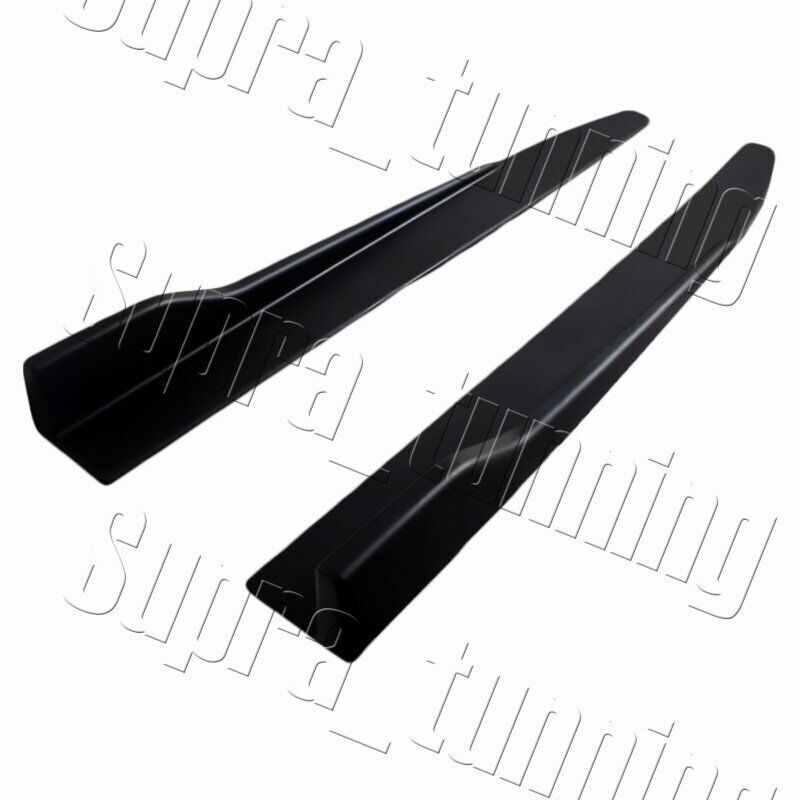 Matt Black Front Bumper Spoiler Lip + Side Skirt 5PCS For 2022-2025 Subaru WRX