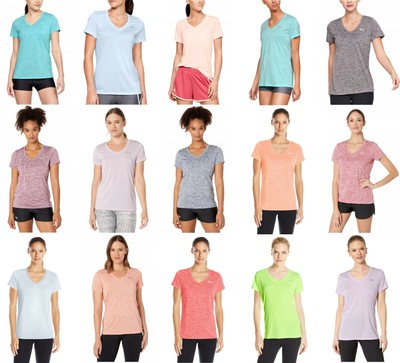 Under Armour V-Neck T-Shirt Womens UA 
