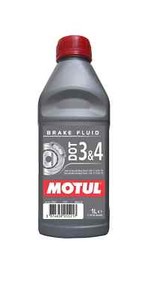 Motul DOT 3 & 4 1 Liter Brake and Clutch Systems Fluid Oil 105835