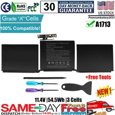 ✅A1708 A1713 Battery for Apple MacBook Pro 13’’ A1708 Late 2016/ 2017 EMC 3164