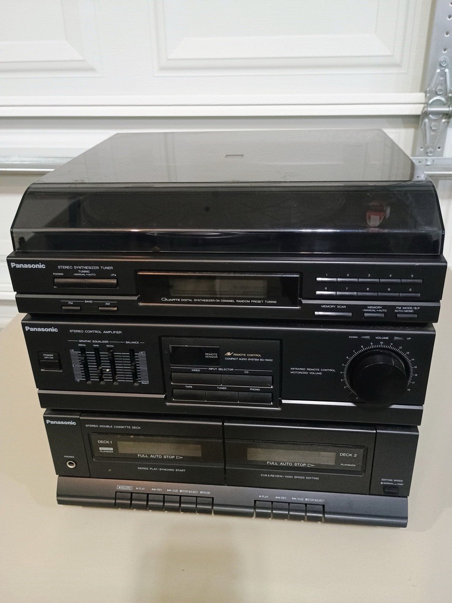 AS IS Vintage Panasonic SG-HM22 Compact Stereo System Turntable