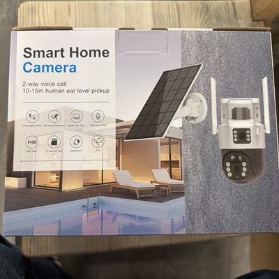 Smart Home V380 Pro Überwachungskamera Solar Full HD Farbnachtsicht PTZ Ki