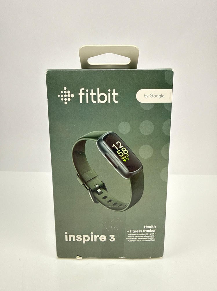 Fitbit Inspire 3 Health and Fitness Tracker Heart Rate Sleep Stress Bands Black