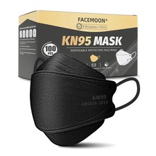 KN95 Face Mask Disposable Adults - 100 Pack 5 Layer Protection Adjustable KN95