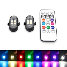RGB Car Interior Lights with Wireless Remote, Larger Battery Brighter LED