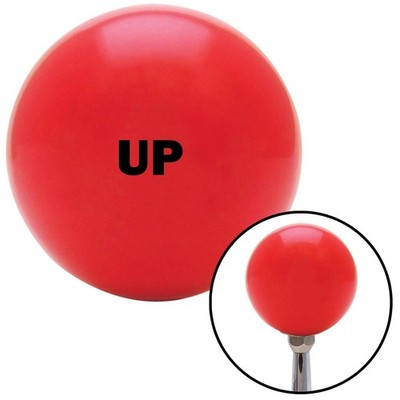 Black UP Red Shift Knob w/ M16x1.5 Insert Shifter Auto Manual Custom Automatic